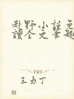 赴野小说免费阅读全文笔趣阁