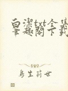 白洁txt全集笔趣阁下载