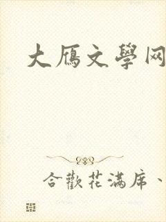 大雁文学网封面