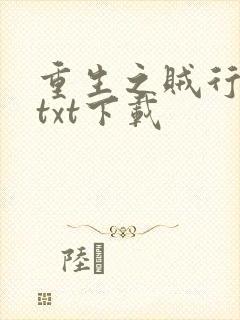 重生之贼行天下txt下载