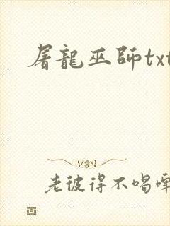 屠龙巫师txt封面