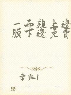 一面亲上边一面膜下边免费阅读