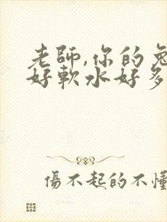 老师,你的兔子好软水好多