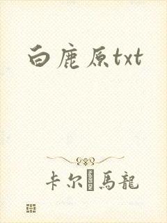 白鹿原txt