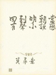 回到明朝当王爷有声小说恋听网