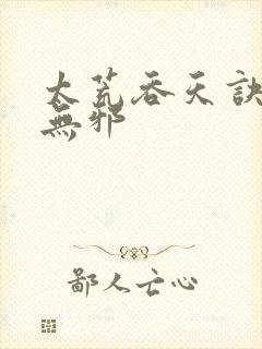 太荒吞天诀 柳无邪封面