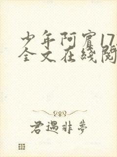 少年阿宾172全文在线阅读