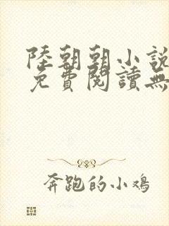 陆朝朝小说全文免费阅读无弹窗