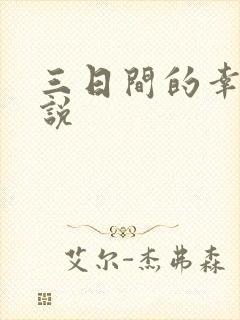 三日间的幸福小说封面