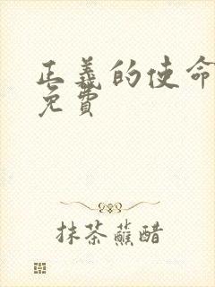 正义的使命全文免费