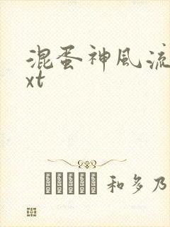 混蛋神风流史txt