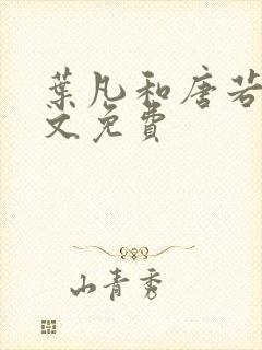 叶凡和唐若雪全文免费