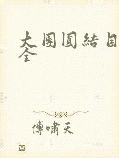 大团圆结目录大全