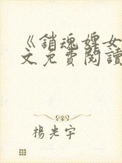 《销魂婢女》全文免费阅读无弹窗