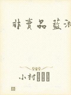 非卖品 蓝淋封面