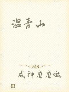 温青山封面