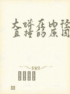 大蟒在内径横冲直撞的原因