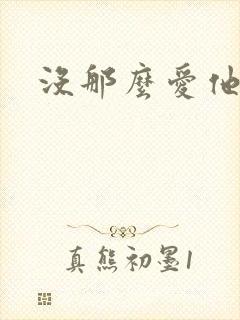 没那么爱他封面