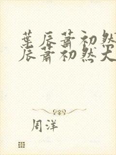 叶辰萧初然 叶辰萧初然大结局封面