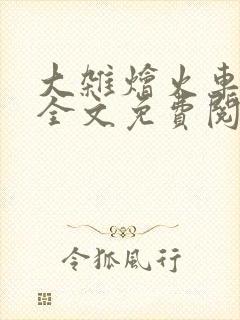 大杂烩火车小说全文免费阅读