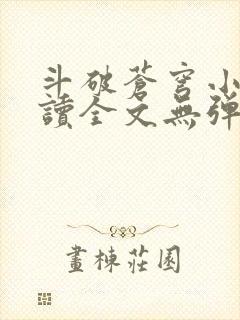 斗破苍穹小说阅读全文无弹窗广告封面