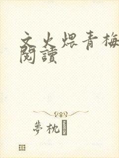 文火煨青梅免费阅读封面