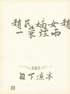 赵氏嫡女赵姝玉 一蓑烟雨封面