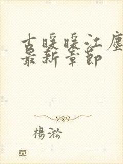 古暖暖江尘御 最新章节封面