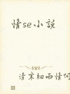 情se小说封面