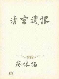 清宫遗恨封面
