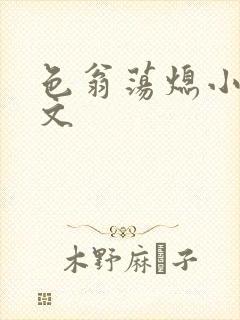 色翁荡熄小说全文