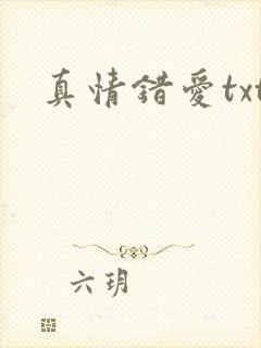 真情错爱txt封面