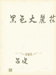 黑色大丽花图片