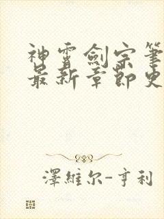 神霄剑宗笔趣阁最新章节更新时间