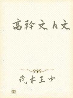 高干文 h文