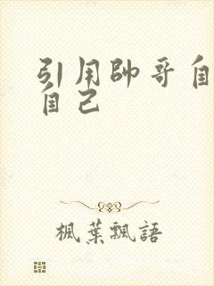 引用帅哥自己玩自己