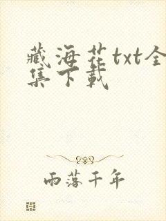 藏海花txt全集下载
