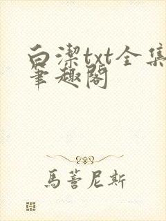 白洁txt全集笔趣阁