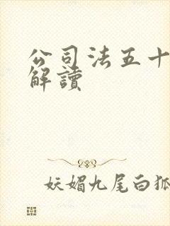 公司法五十四条解读