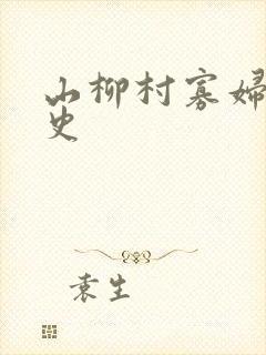 山柳村寡妇的情史