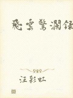 飞云惊澜录