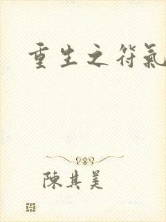 重生之符气冲天封面