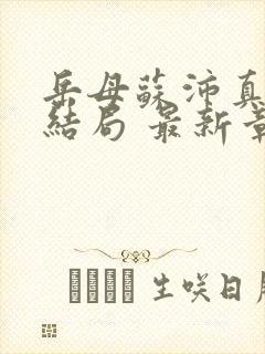 岳母苏沛真小说结局 最新章节 无弹窗