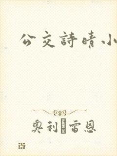 公交诗晴小说