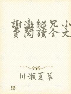 谢澈继兄小说免费阅读全文无弹窗