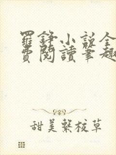 罗铮小说全文免费阅读笔趣阁