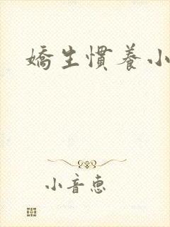 娇生惯养小说封面