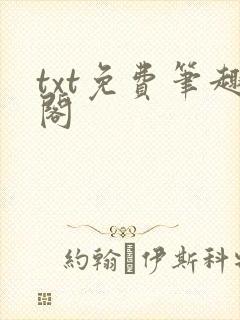 txt免费笔趣阁