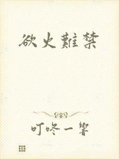 欲火难禁封面