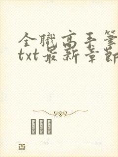 全职高手笔趣阁txt最新章节无弹窗